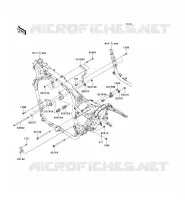 PIECE DE CADRE (COUVERTURE) pour Kawasaki VN1700 VOYAGER ABS 2010