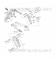 SUSPENSION/AMORTISSEUR pour Kawasaki VN1700 VOYAGER ABS 2010