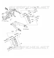 SUSPENSION/AMORTISSEUR pour Kawasaki VN1700 CLASSIC TOURER 2009