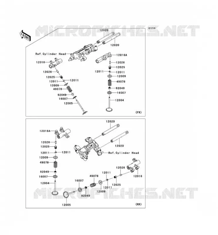 SOUPAPE Kawasaki MOTOS 1700 2012 VN1700 NOMAD  VN1700CCF