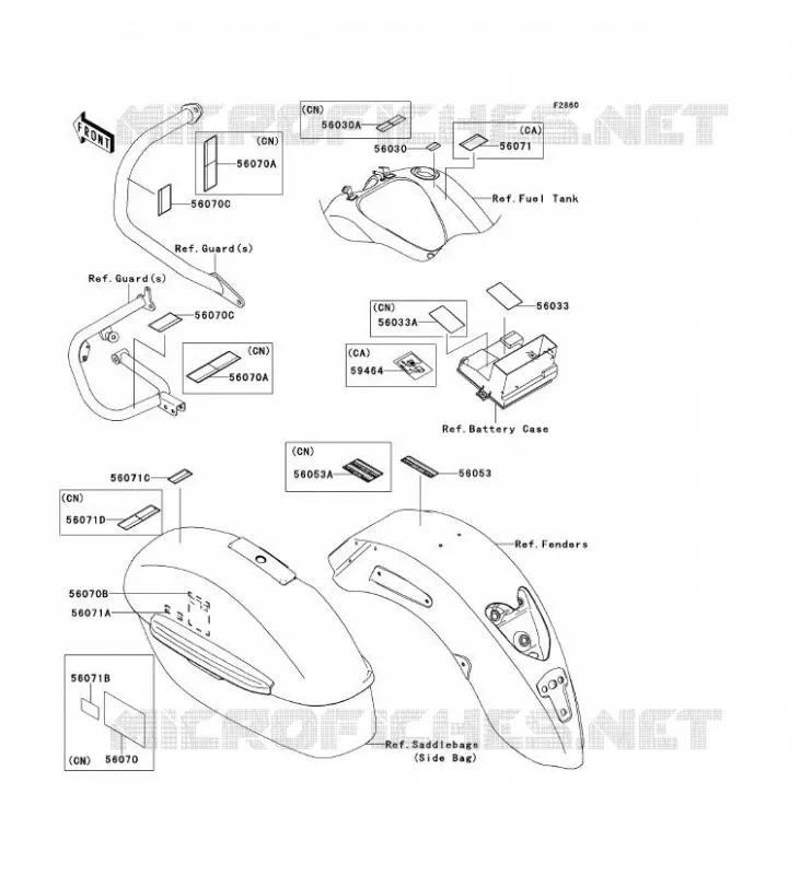 LABEL Kawasaki MOTOS 1700 2013 VN1700 NOMAD  VN1700CDF
