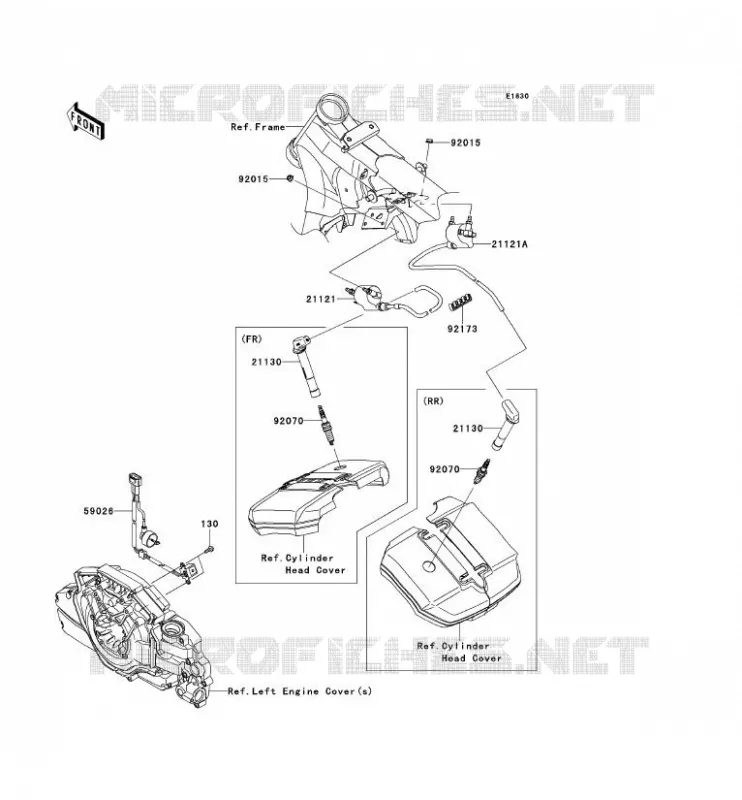 SYSTEME D&acute;ALLUMAGE Kawasaki MOTOS 1700 2012 VN1700 CLASSIC TOURER ABS  VN1700DCF