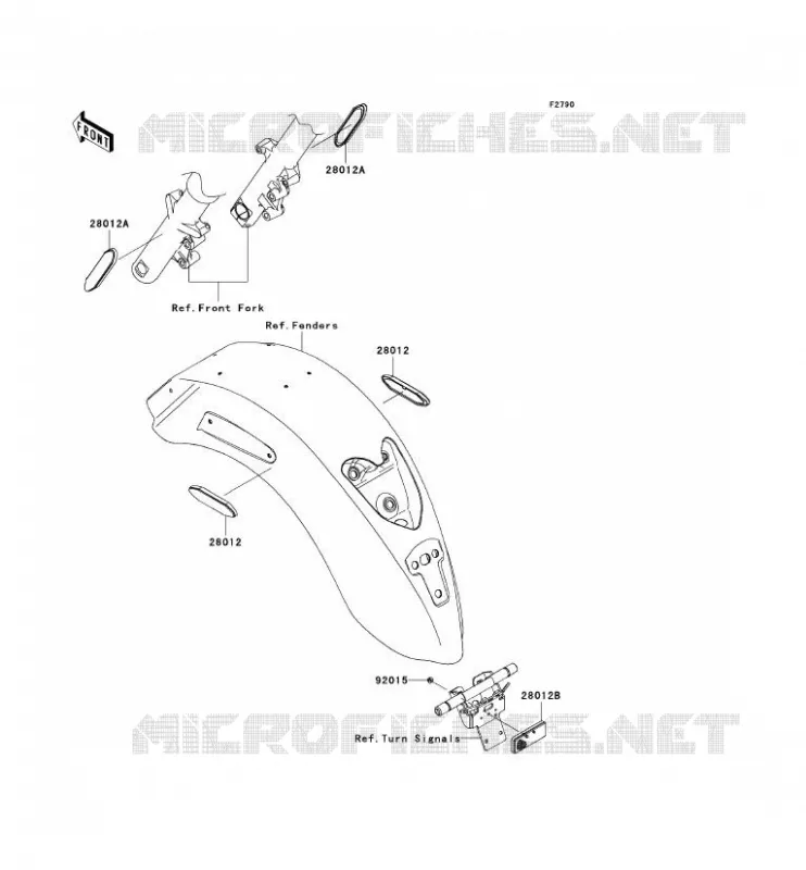 CATADIOPTRES Kawasaki MOTOS 1700 2009 VN1700 CLASSIC  VN1700E9F