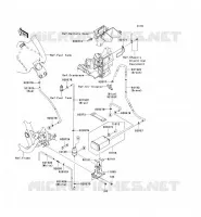 SYSTEME D'EVAPORATION CARBURANT(CA) pour Kawasaki VN1700 CLASSIC 2011