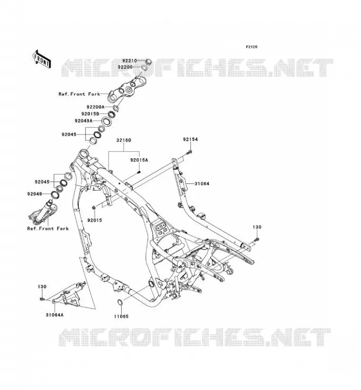 CH&Acirc;SSIS Kawasaki MOTOS 1700 2013 VN1700 CLASSIC  VN1700EDF