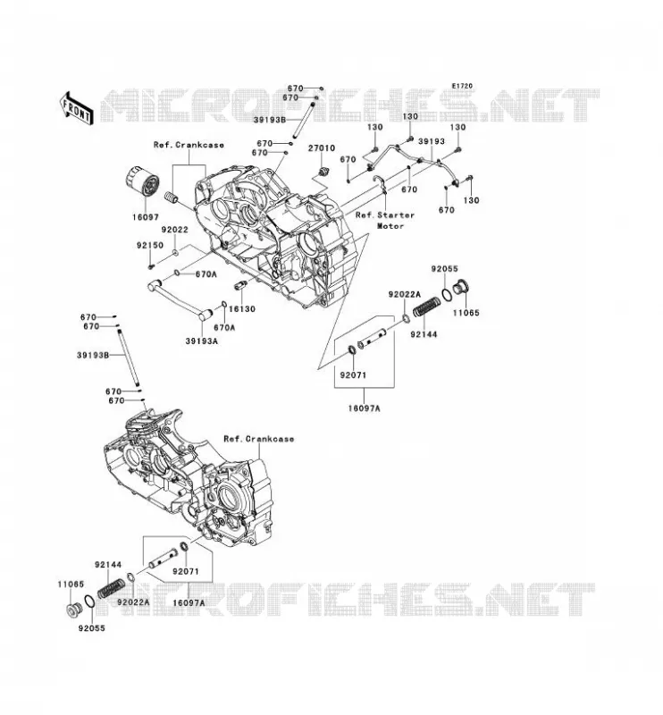 FILTRE &Agrave; HUILE Kawasaki MOTOS 1700 2013 VN1700 CLASSIC  VN1700EDF