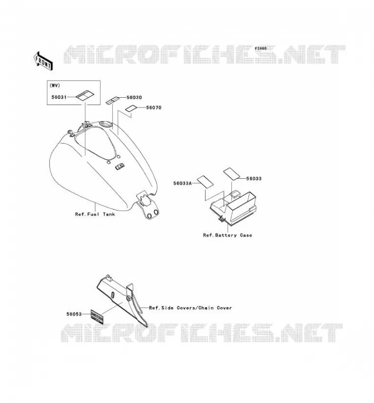 LABEL Kawasaki MOTOS 1700 2010 VN1700 CLASSIC ABS  VN1700FAF