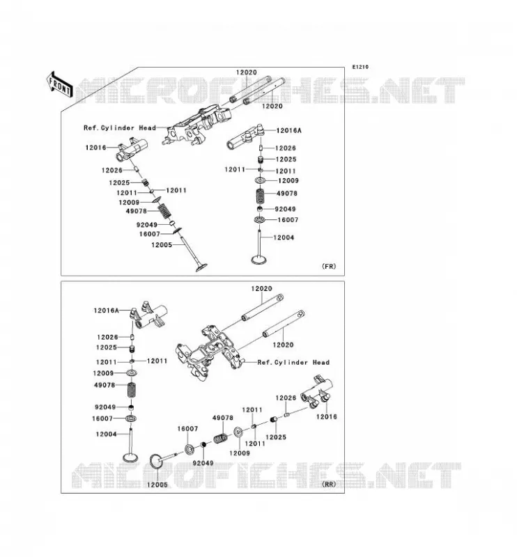 SOUPAPE Kawasaki MOTOS 1700 2012 VN1700 CLASSIC ABS  VN1700FCF