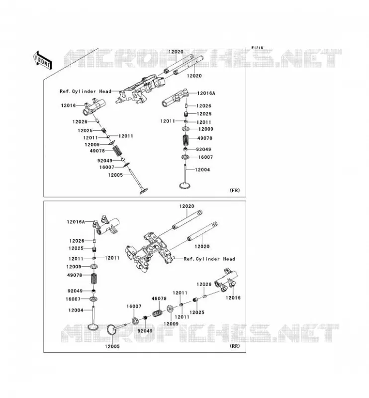 SOUPAPE Kawasaki MOTOS 1700 2013 VN1700 CLASSIC ABS  VN1700FDF