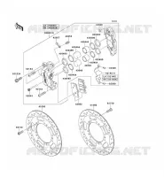 FREIN AVANT pour Kawasaki VN1700 VAQUERO 2012