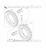 PNEUS pour Kawasaki VN1700 VAQUERO 2012