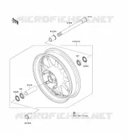 ROUE AVANT pour Kawasaki VN1700 VAQUERO 2012