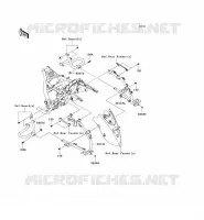 SACOCHES(SUPORT) pour Kawasaki VN1700 VAQUERO 2012