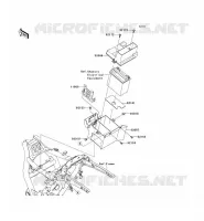 SUPPORT BATTERIE pour Kawasaki VN1700 VAQUERO 2012