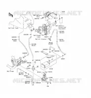 SYSTEME D'EVAPORATION CARBURANT(CA) pour Kawasaki VN1700 VAQUERO 2012