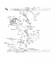 GARDE BOUE ARRI&Egrave;RE pour Kawasaki VN1700 VAQUERO 2012
