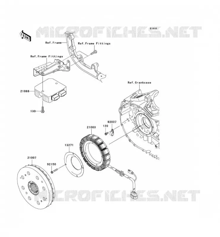 G&Eacute;N&Eacute;RATEUR Kawasaki MOTOS 2000 2004 VN2000  VN2000-A1