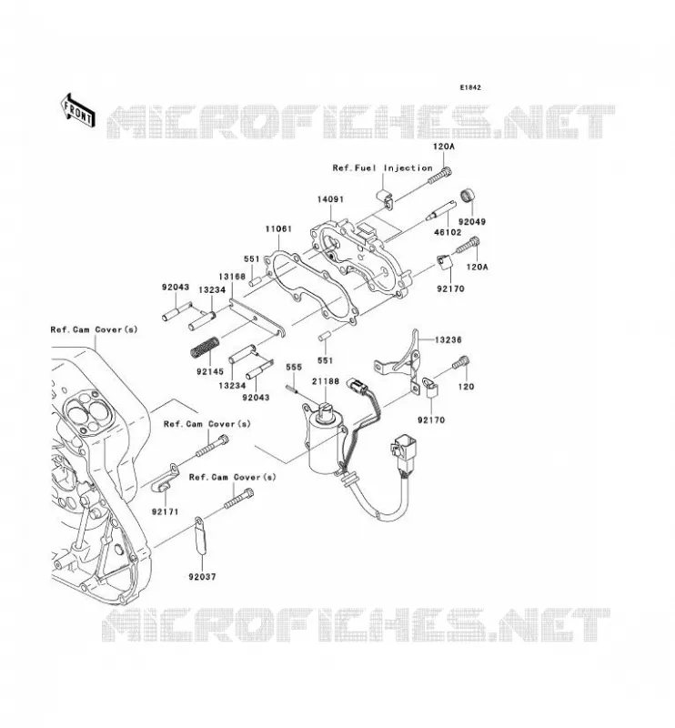 SOLENOID DEMARREUR Kawasaki MOTOS 2000 2005 VN2000  VN2000-A2