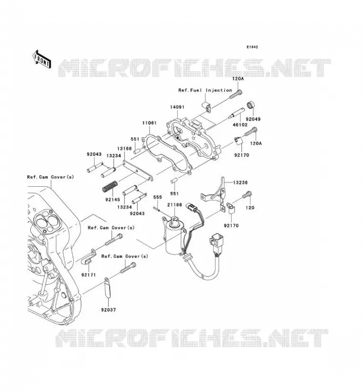 SOLENOID DEMARREUR Kawasaki MOTOS 2000 2005 VN2000  VN2000-A2