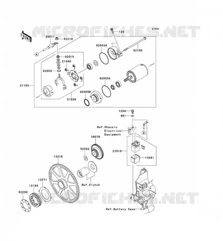 D&Eacute;MARREUR Kawasaki MOTOS 2000 2006 VN2000  VN2000A6F