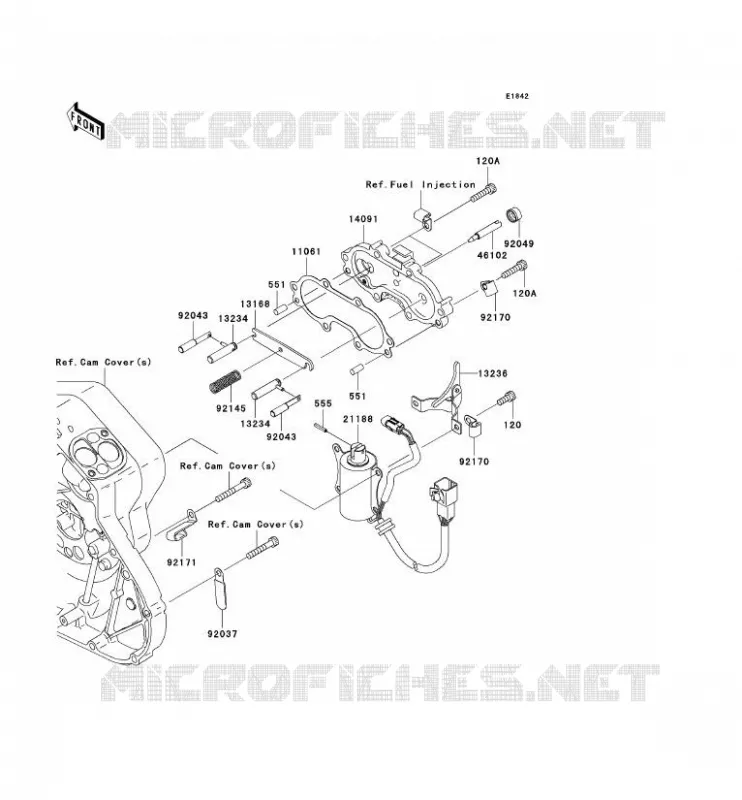 SOLENOID DEMARREUR Kawasaki MOTOS 2000 2006 VN2000  VN2000A6F