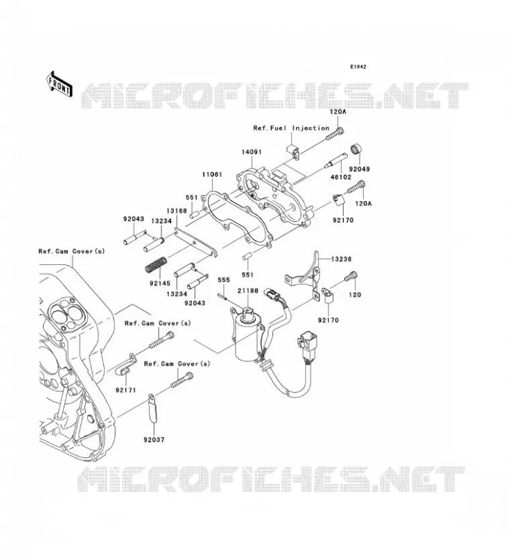 SOLENOID DEMARREUR Kawasaki MOTOS 2000 2010 VN2000 CLASSIC  VN2000HAF