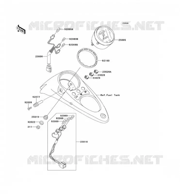 COMPTEURS Kawasaki MOTOS 250 2000 ELIMINATOR 250V  VN250-A3P