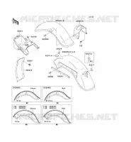GARDE BOUE pour Kawasaki VN CLASSIC 1999