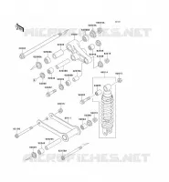 SUSPENSION/AMORTISSEUR pour Kawasaki VN CLASSIC 1999