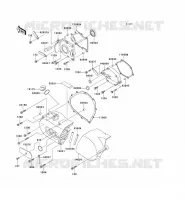 CARTER MOTEUR GAUCHE pour Kawasaki VN CLASSIC 2000