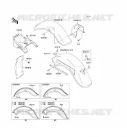 GARDE BOUE pour Kawasaki VN CLASSIC 2000
