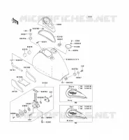 RESERVOIR CARBURANT pour Kawasaki VN CLASSIC 2000