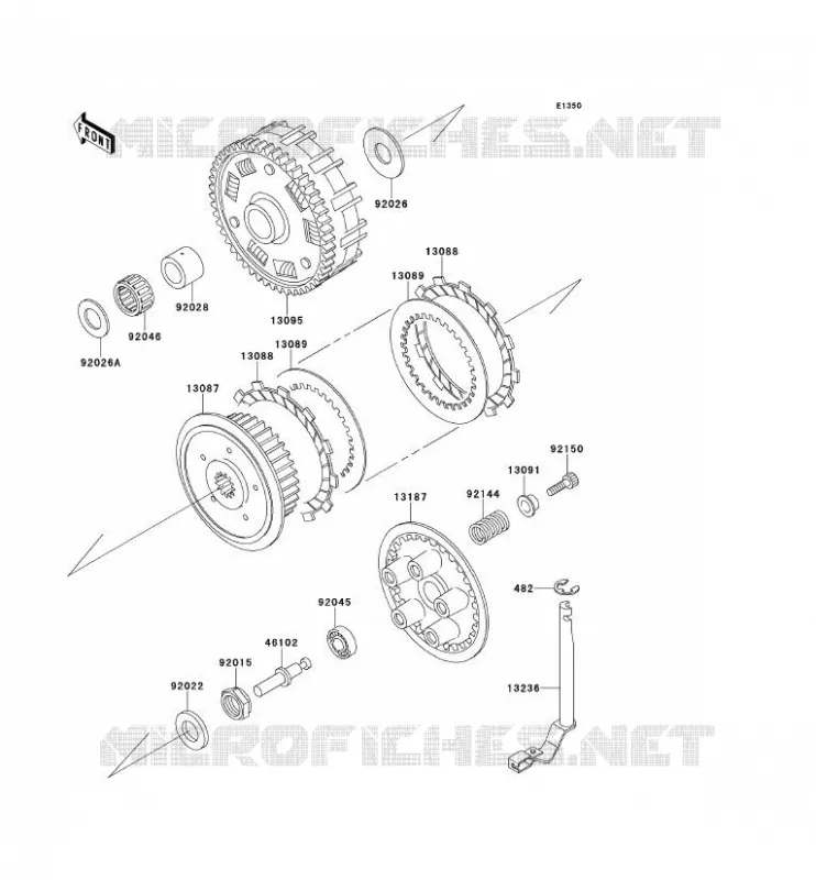 EMBRAYAGE Kawasaki MOTOS 400 2000 VN CLASSIC  VN400-C5