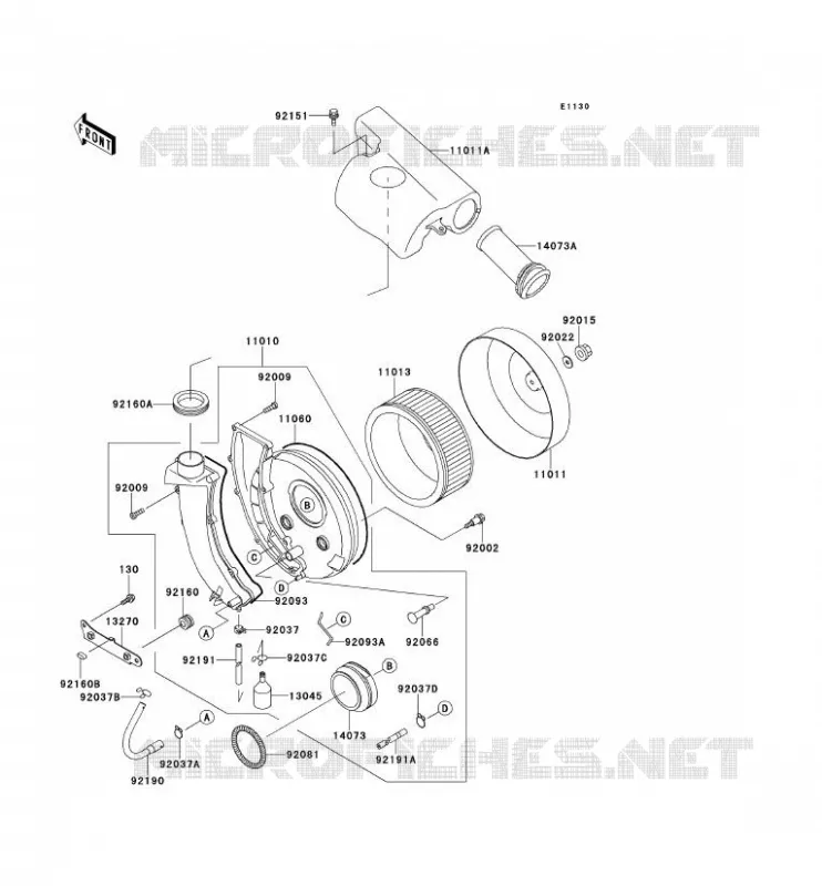 FILTRE A AIR Kawasaki MOTOS 400 2000 VN CLASSIC  VN400-C5