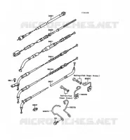 CABLES pour Kawasaki VN750 1986