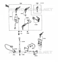 CONTACTEUR SERRURE/R&Eacute;FLECTEUR pour Kawasaki VN750 1986