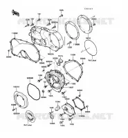 COUVERCLES MOTEUR pour Kawasaki VN750 1986
