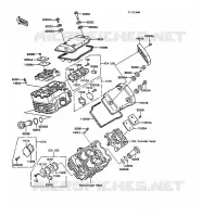 COUVRE CULASSE pour Kawasaki VN750 1986