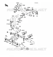 &Eacute;CHAPPEMENT pour Kawasaki VN750 1986