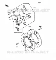 FREIN AVANT pour Kawasaki VN750 1986