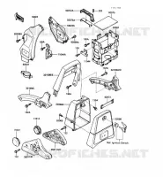 SUPPORT BATTERIE pour Kawasaki VN750 1986