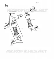 SUSPENSION/AMORTISSEUR pour Kawasaki VN750 1986