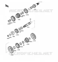 TRANSMISSION pour Kawasaki VN750 1986