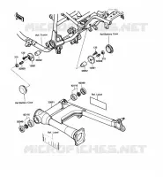 BRAS OSCILLANT pour Kawasaki VN750 1986