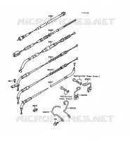 CABLES pour Kawasaki VN750 1986