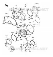 COUVERCLES MOTEUR pour Kawasaki VN750 1986