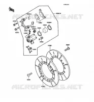 FREIN AVANT pour Kawasaki VN750 1986
