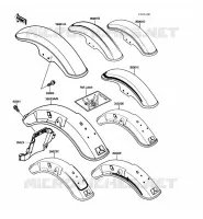 GARDE BOUE pour Kawasaki VN750 1986