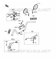 GUIDON pour Kawasaki VN750 1986
