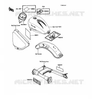 LABEL pour Kawasaki VN750 1986